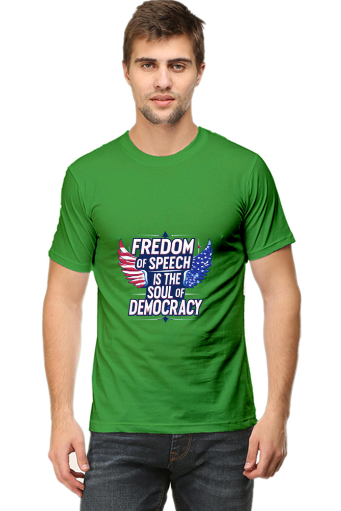 "Freedom of speech is the soul of democracy."